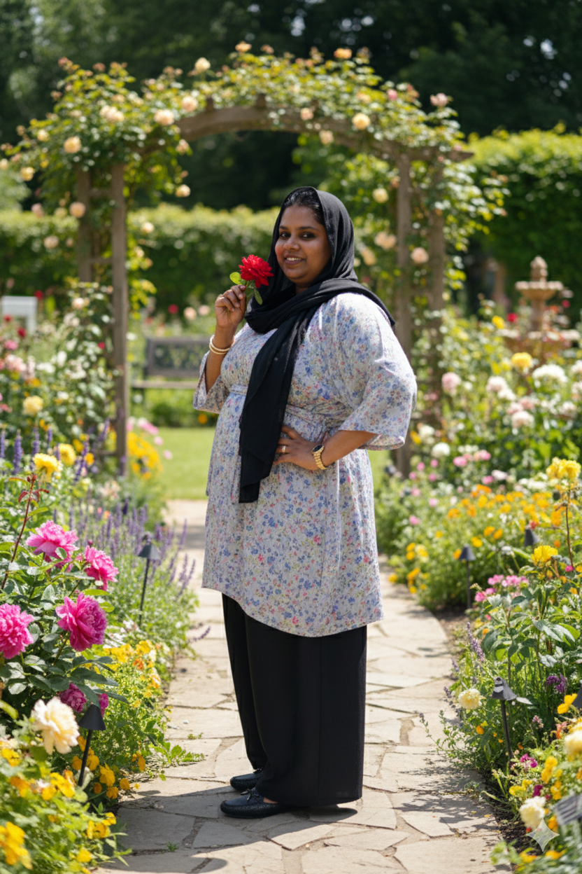 Gray floral Cord Set
