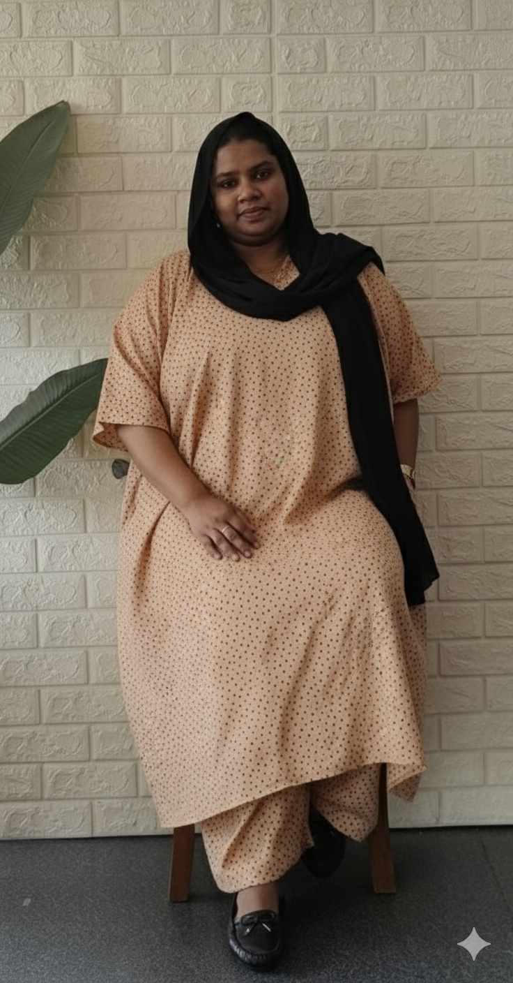 Beige Polka Cord Set