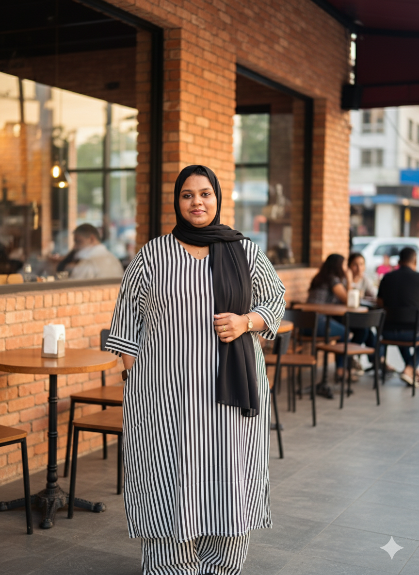 Black and White Line Cord set