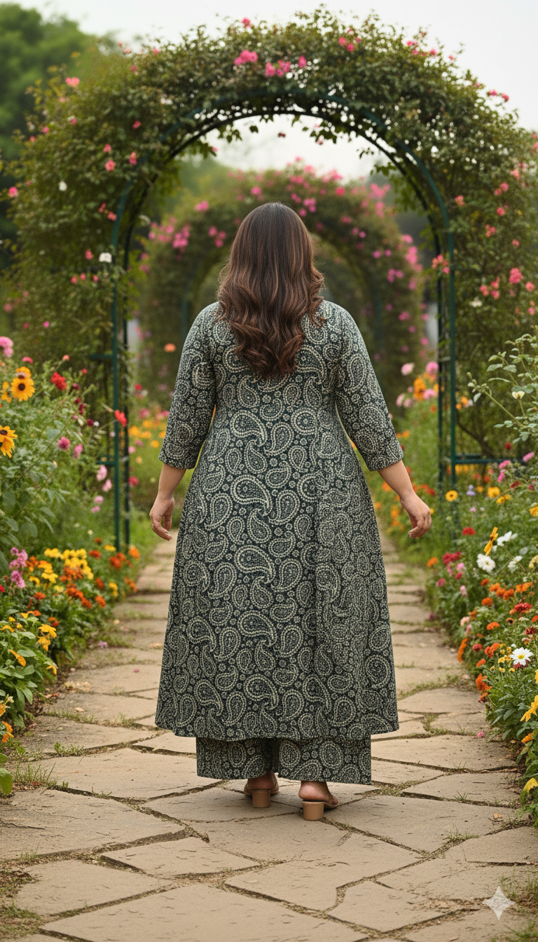 Dusty Green floral Cord set