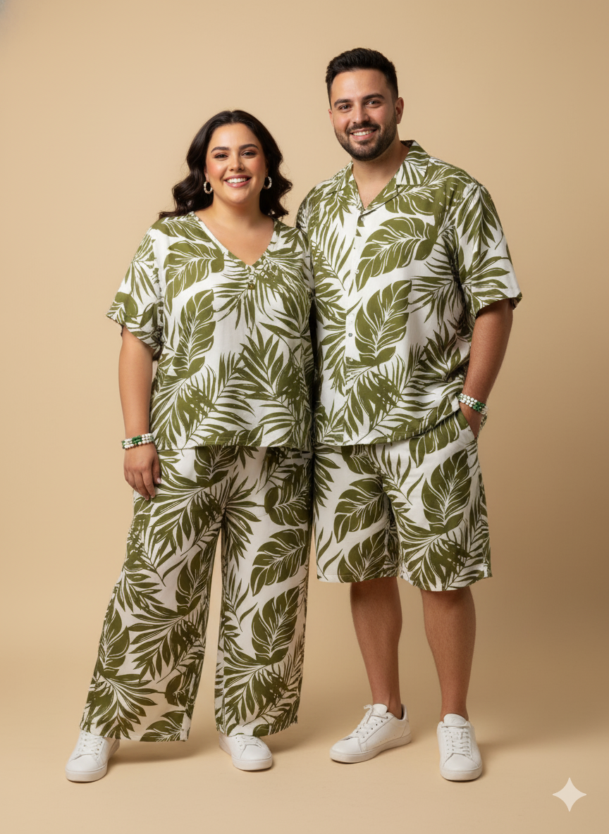 Couples Florel Cord Set