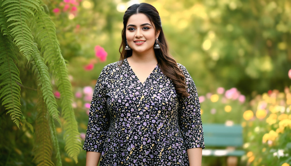 Black Florel Cord Set