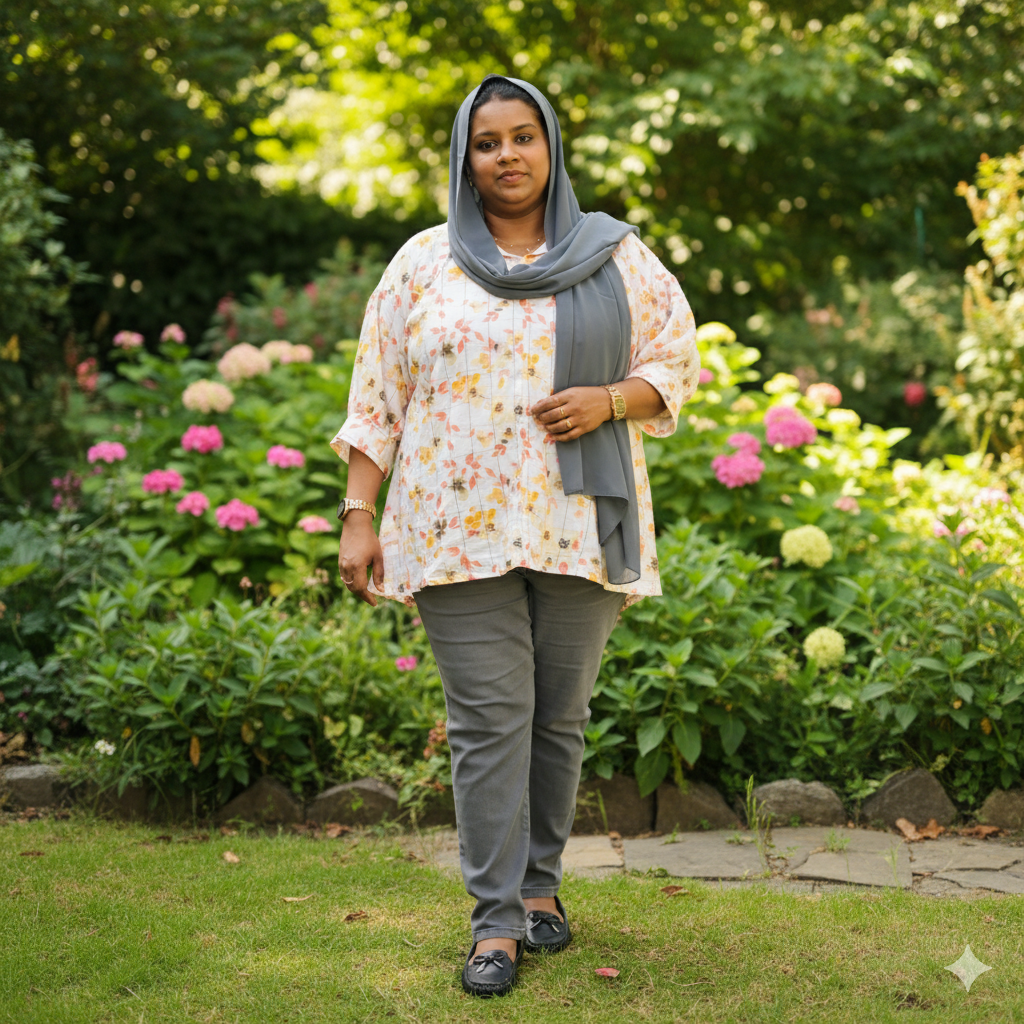 Short Printed Florel Top