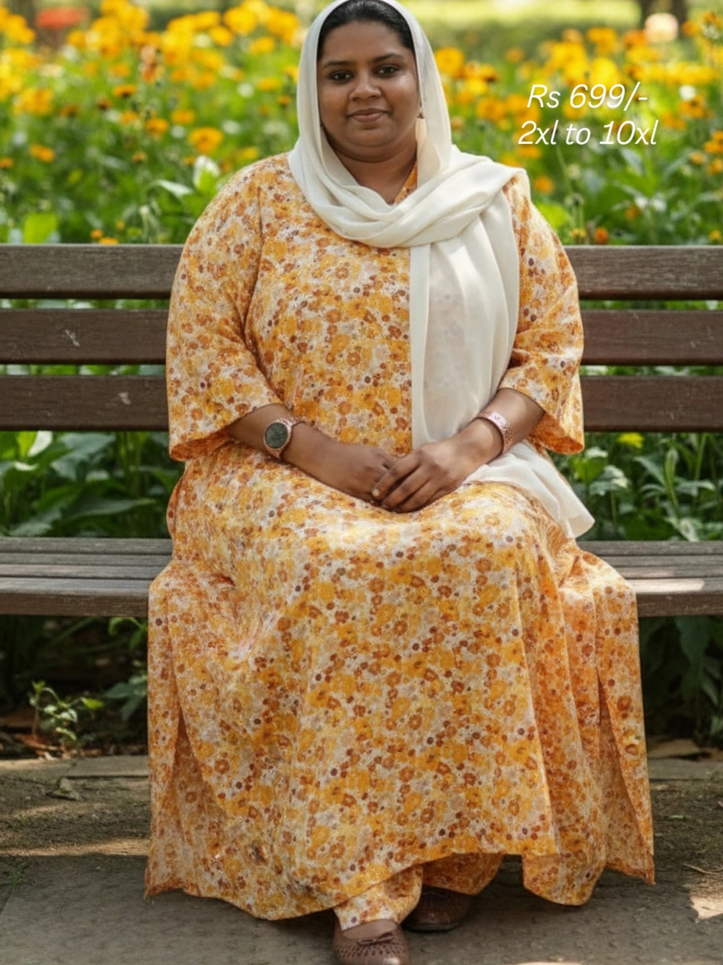 Yellow florel Cord Set