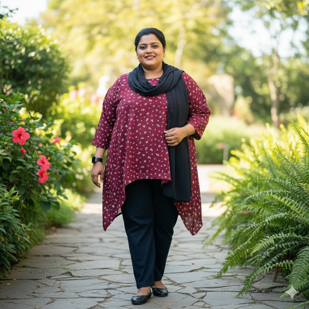 Meroon Florel Short Top