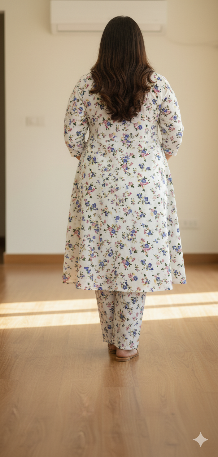 White Print Cord Set