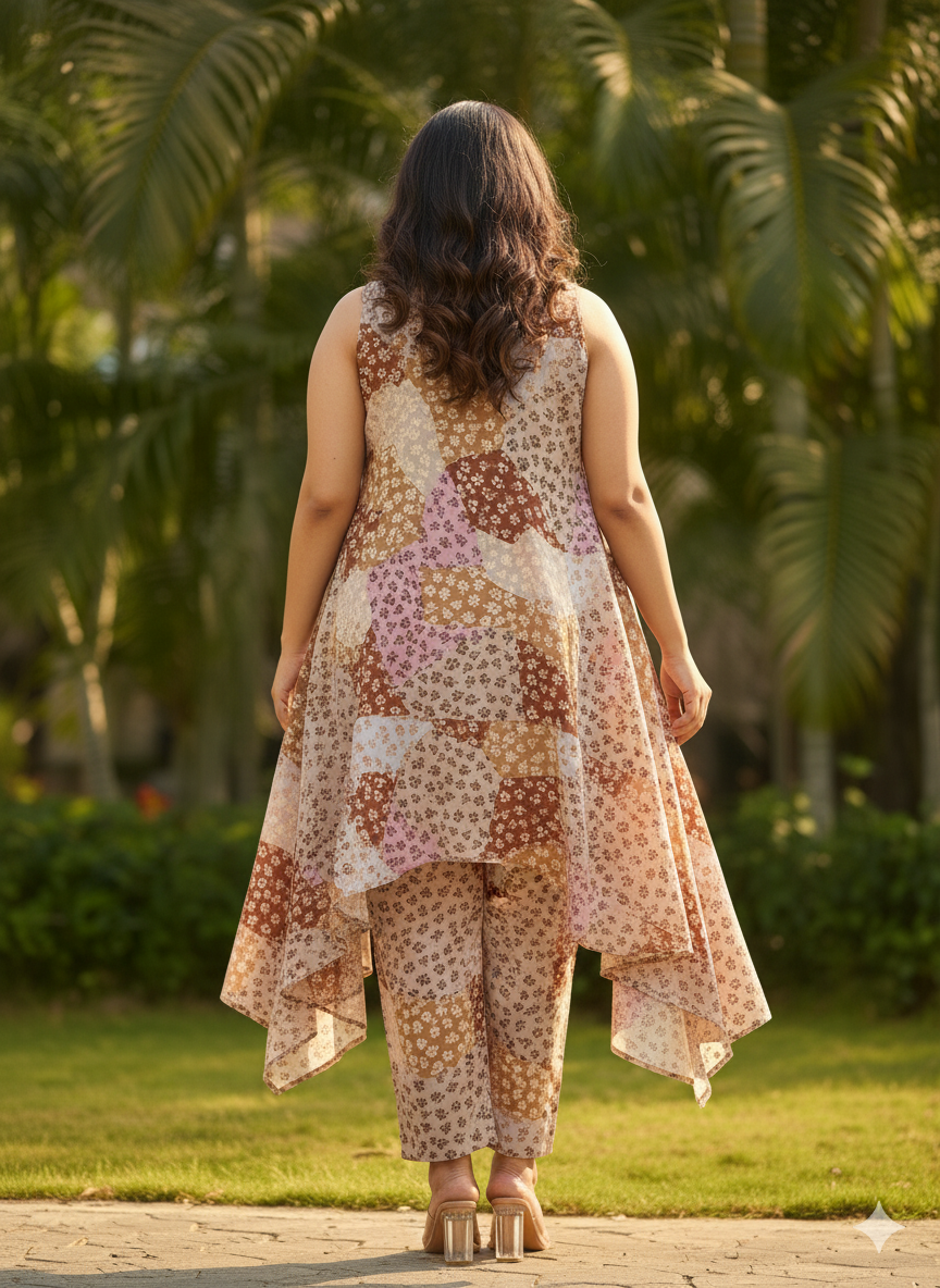 Floral Print Cord Set