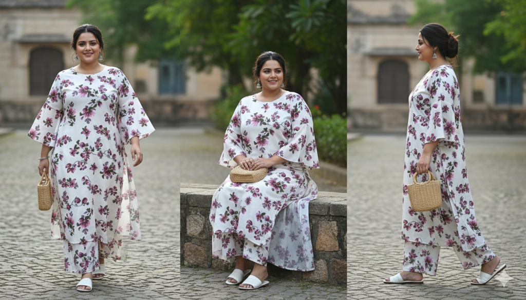 White Flower Cord Set