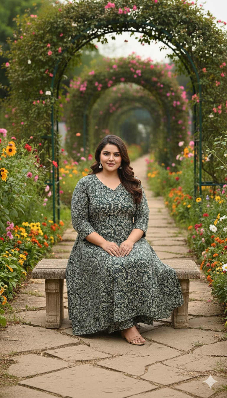 Dusty Green floral Cord set