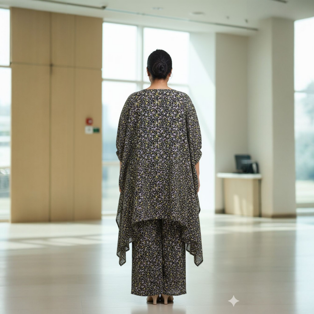 Black kafthan Cord Set